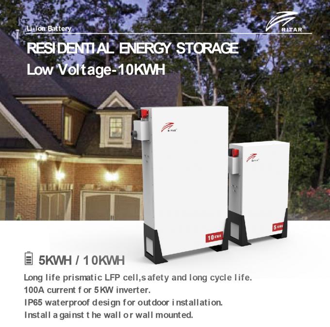 Batteria al litio a bassa tensione 60-280AH 48v 200ah per accumulo di energia domestica per sistemi solari e ibridi 6