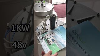 Video comparativo 1KW#GREEF #greenenergy #renewableenergy #cleanenergy #axisfluxcorelessgenerator