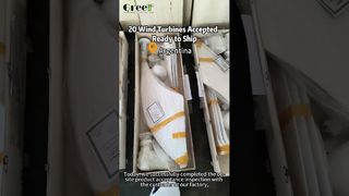 20 unità di turbine eoliche ad asse orizzontale da 1 kW accettate – pronte per la spedizione in Argentina!