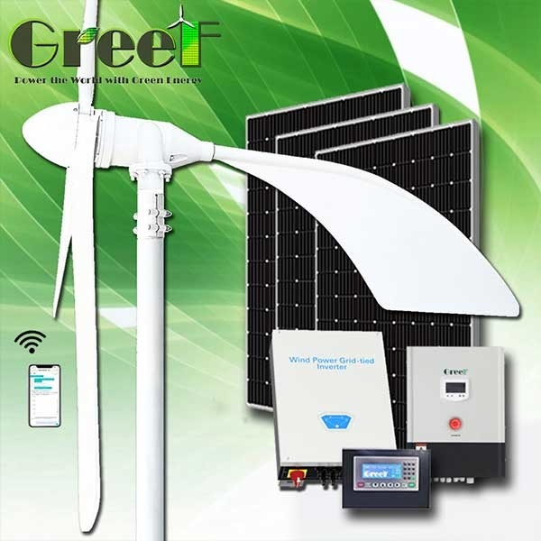 Fan 5KW 10KW del mulino a vento del generatore eolico del generatore eolico di controllo del passo del tetto della famiglia per la casa