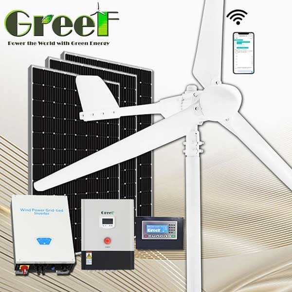 Generatore eolico ad asse orizzontale completo da 2KW On Grid Energy Made In China