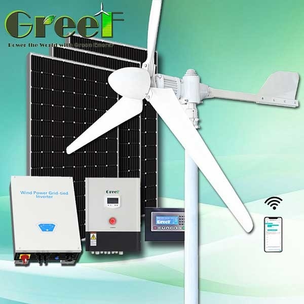 2KW RPM basso corredo completo ibrido solare della centrale elettrica del generatore eolico di CA di 3 fasi