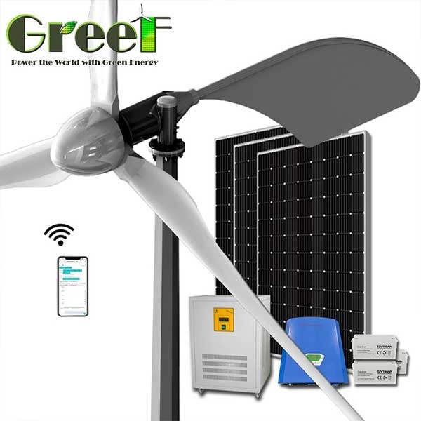 Generatore eolico orizzontale ad alto rendimento 1KW 3KW 5KW 10KW di asse di CA di 3 fasi per la nave marina