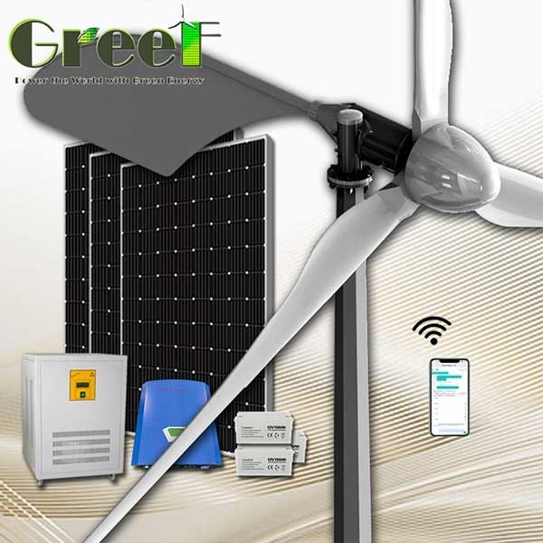 Fan 5KW 10KW del mulino a vento del generatore eolico del generatore eolico di controllo del passo del tetto della famiglia per la casa