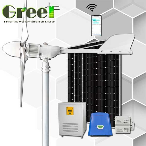 Turbina ibrida solare del generatore eolico di 2KW Mini On /Off-grid per elettricità domestica