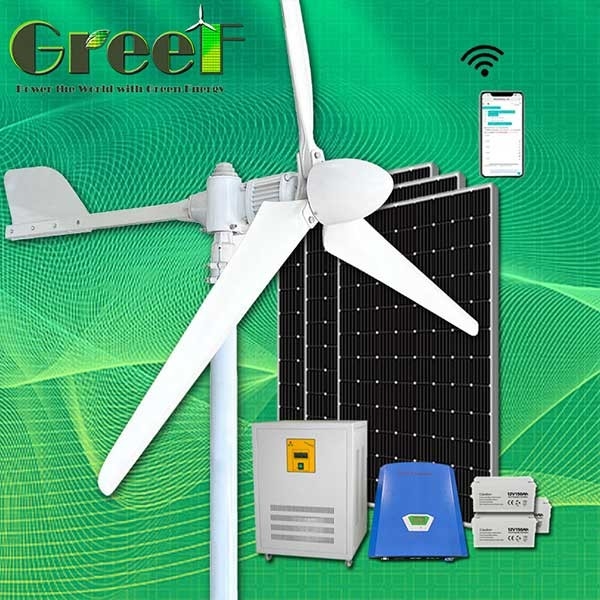 Sistema ibrido solare 2KW del generatore eolico del legame di griglia di velocità del vento dell'installazione del tetto