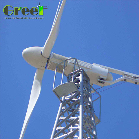 Sistema attivo di protezione IP54 Generatore di vento per asse orizzontale per la produzione di energia a bassa manutenzione