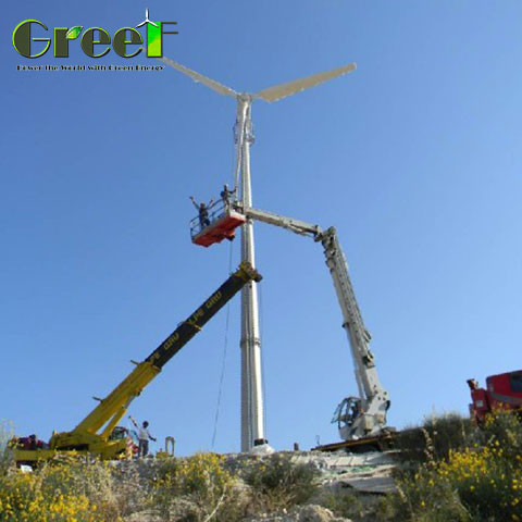 Sistema attivo di protezione IP54 Generatore di vento per asse orizzontale per la produzione di energia a bassa manutenzione