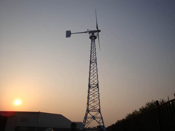 Uso domestico: soluzione per sistemi on-grid / off-grid / ibridi, energia completa solare e eolico, turbina eolica ad asse orizzontale 1KW 2KW 5KW