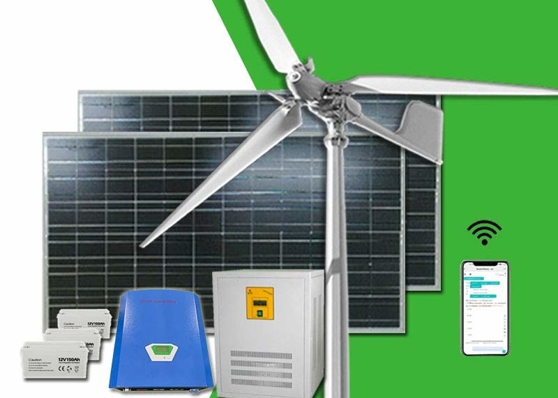 FRP Blades Home Wind Turbine System Controllo attivo del gonfiore per soluzioni energetiche sostenibili