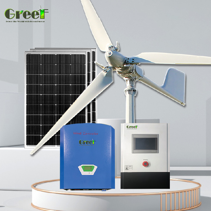 SWT 5kw 10kw Turbina eolica a controllo di passo con batteria LiFePO4 per sistema energetico ecologico
