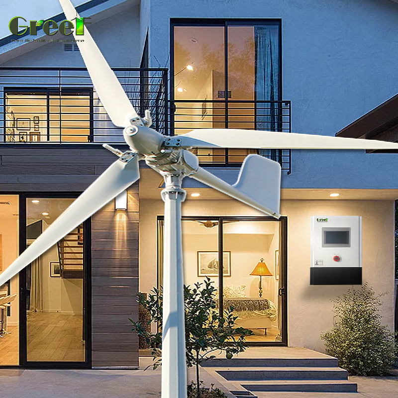 Generatore di energia eolica ecologico con diametro del rotore delle lame di 5,6 M