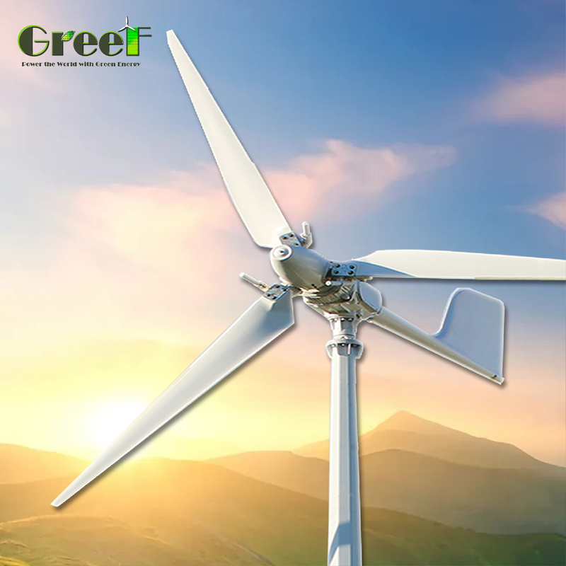 Metodo di arresto automatico del freno Turbina eolica orizzontale con pale in FRP e potenza nominale da 5 a 30 kW