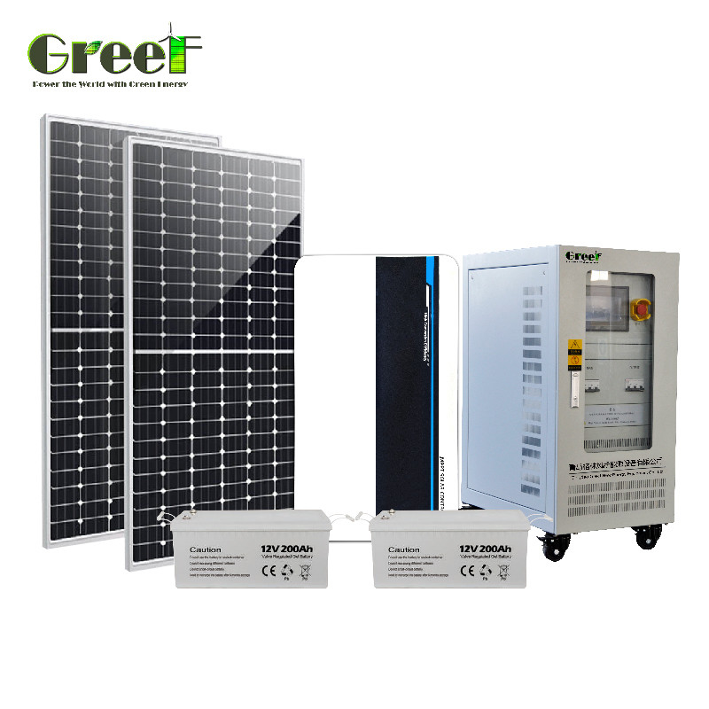 Sistema solare a terra con tensione della batteria 48VDC e frequenza di uscita 50Hz/60Hz