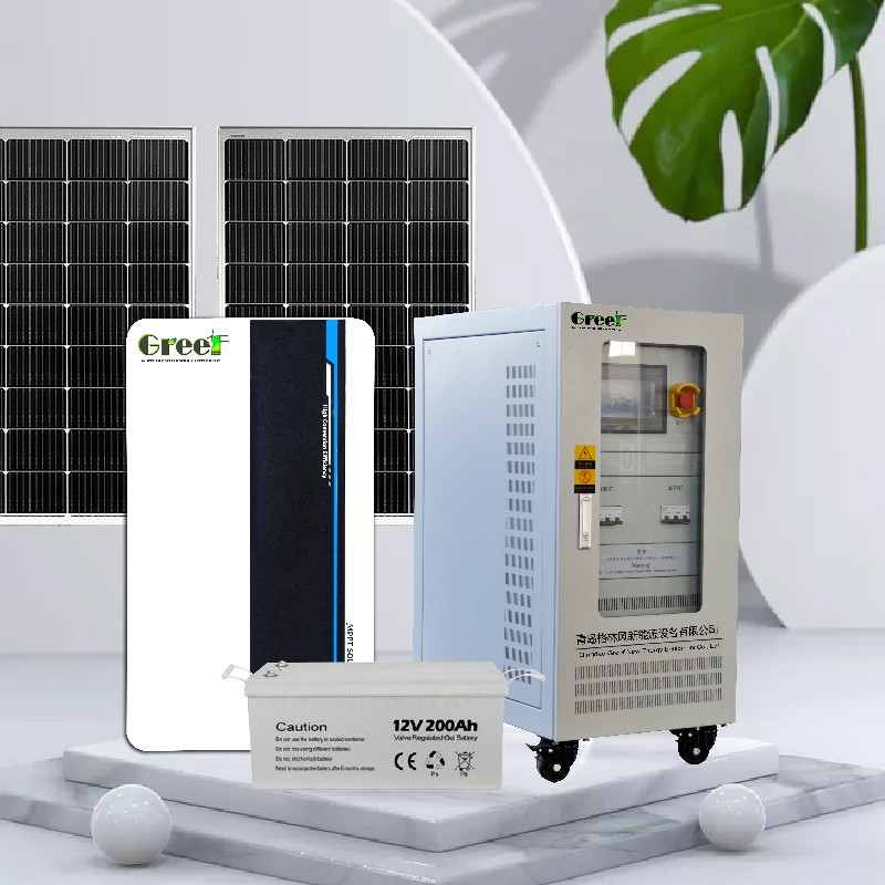 Sistema solare a silicio monocristallino fuori rete Batteria agli ioni di litio da 5 kW a 100 kW Potenza di carico
