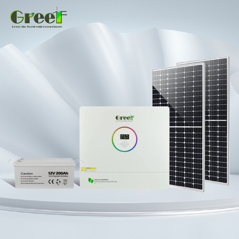 5KW 10kw On Grid Off Grid Sistema di energia solare con batteria di stoccaggio per uso domestico