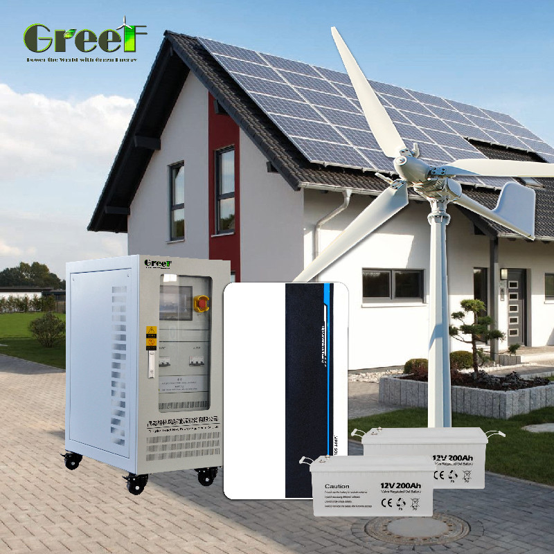 Potenza di carico di 5 kW Sistema di energia solare a piccole dimensioni fuori rete con regolatore di carica PWM incluso