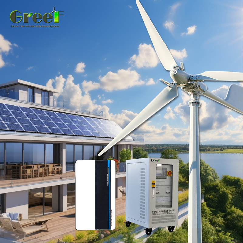 Potenza di carico di 5 kW Sistema di energia solare a piccole dimensioni fuori rete con regolatore di carica PWM incluso