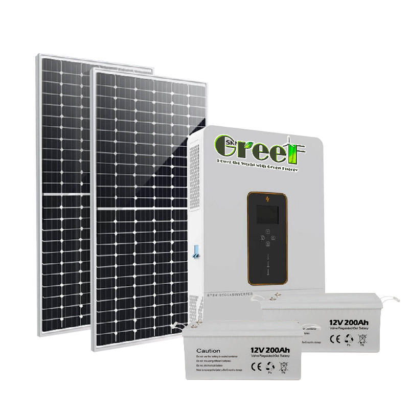 Sistema solare ibrido monofase da 230 V con inverter di onde sinusoide e display LCD