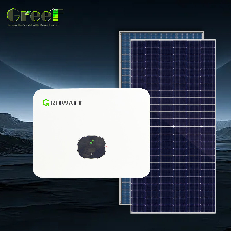 Energia verde al silicio monocristallino / pannello solare a rete unica con tecnologia a rete e display LCD