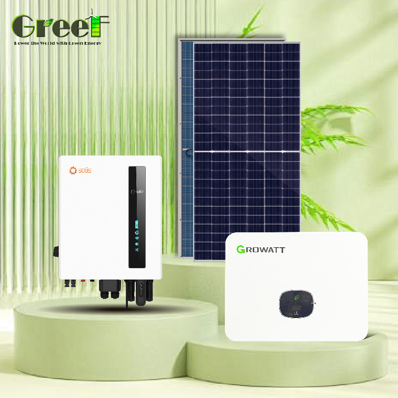 Energia verde al silicio monocristallino / pannello solare a rete unica con tecnologia a rete e display LCD