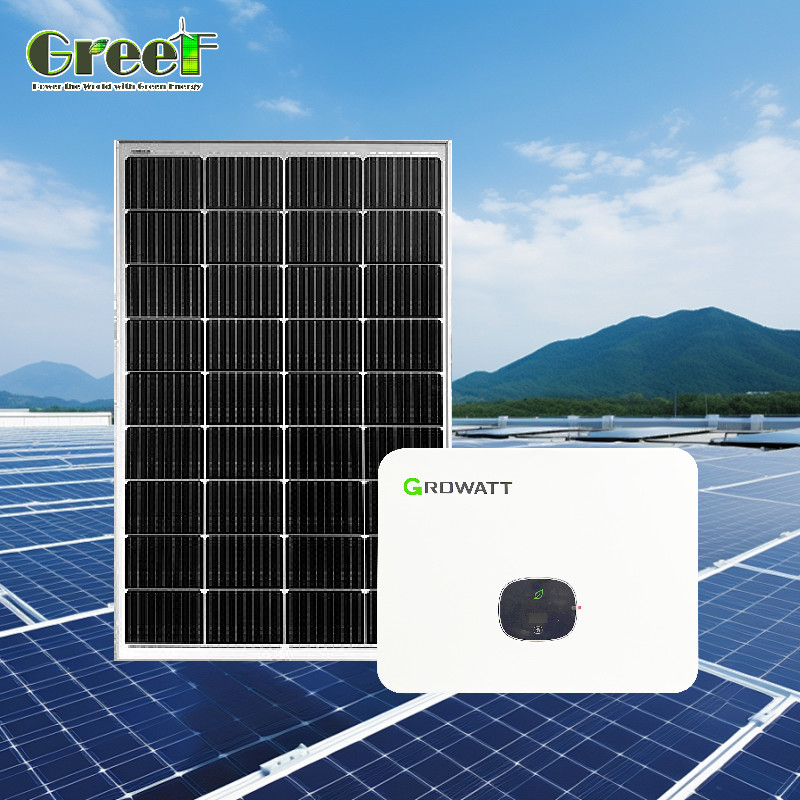 Display LCD 5kW Sistema solare fotovoltaico 5000W Sistema solare ibrido a carico con telecomando