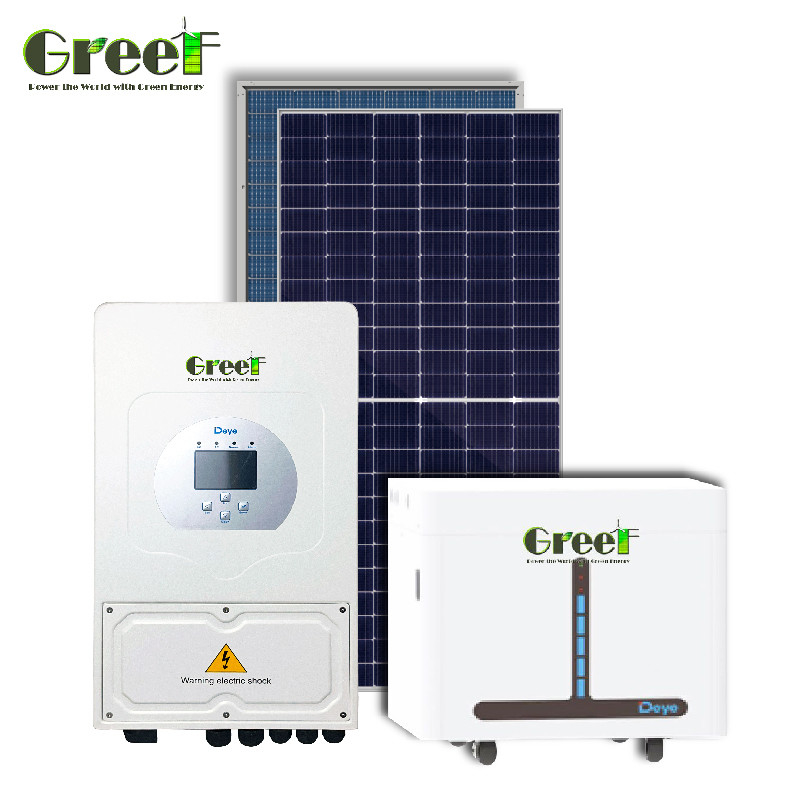 98% di efficienza Sistema solare ibrido 8Kw-10Kw di potenza nominale Installazione di pannelli fotovoltaici