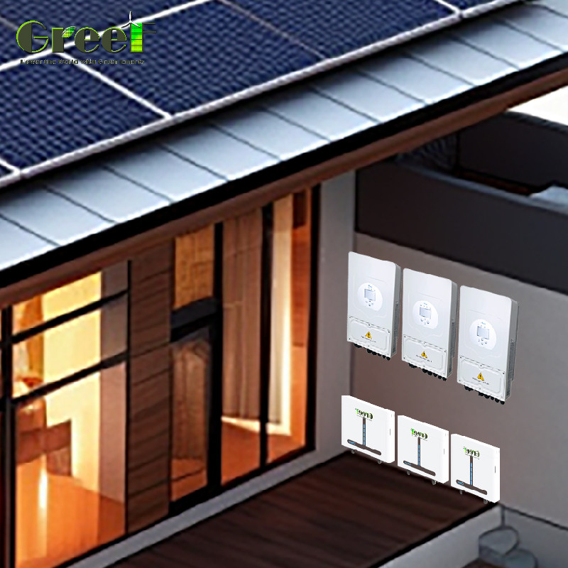 Sistema di energia solare a carico di 5000W con uscita di tensione 110/220V