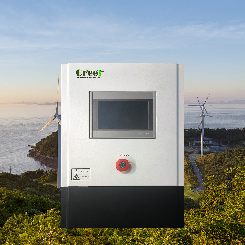 Display touchscreen LCD da 3 kW a 5 kW Controller On Grid con carico di scarico per sistemi di generatori eolici