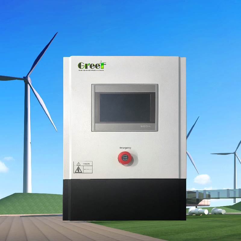 Display touchscreen LCD da 3 kW a 5 kW Controller On Grid con carico di scarico per sistemi di generatori eolici