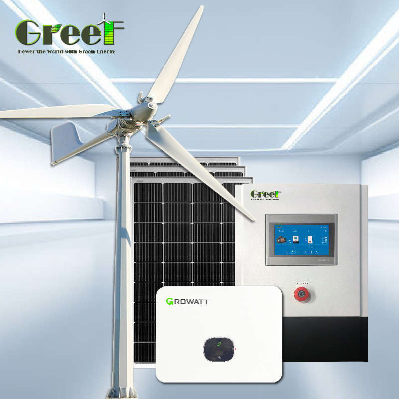 8 kW 10 kW LCD Pure Sine Wave Inverter Generatore ibrido tipo con pannello solare fotovoltaico e telecomando
