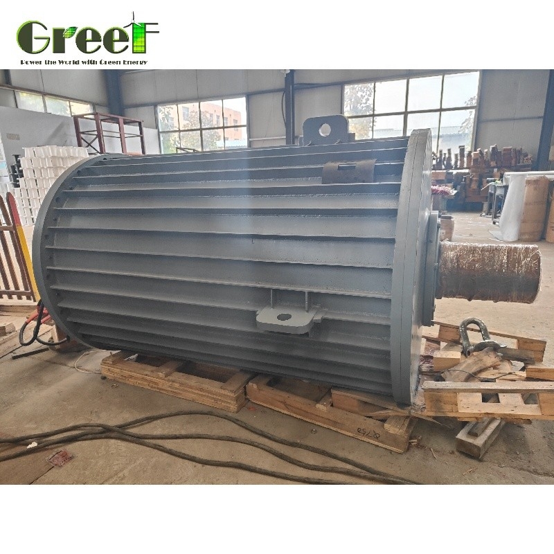 20RPM 100RPM Generatore a magnete permanente a 3 fasi a basse rotazioni 200KW 500KW Generatori Acqua Fiume PMG Inverter