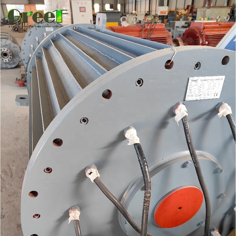 20RPM 100RPM Generatore a magnete permanente a 3 fasi a basse rotazioni 200KW 500KW Generatori Acqua Fiume PMG Inverter
