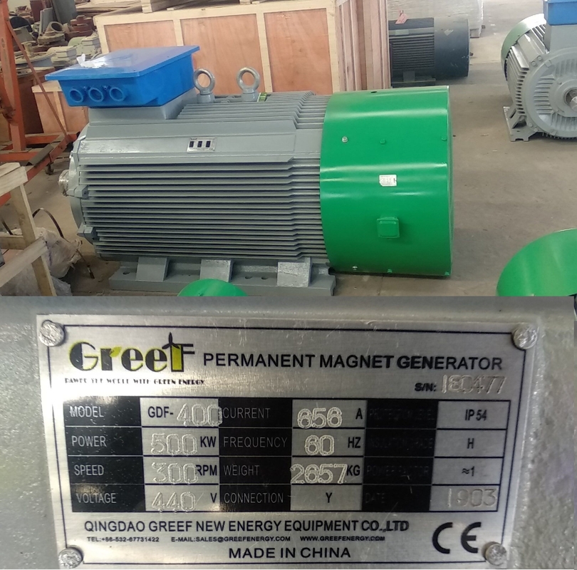 3 fase 220V 380V basso velocità PM generatore per turbina eolica 50KW 200KW