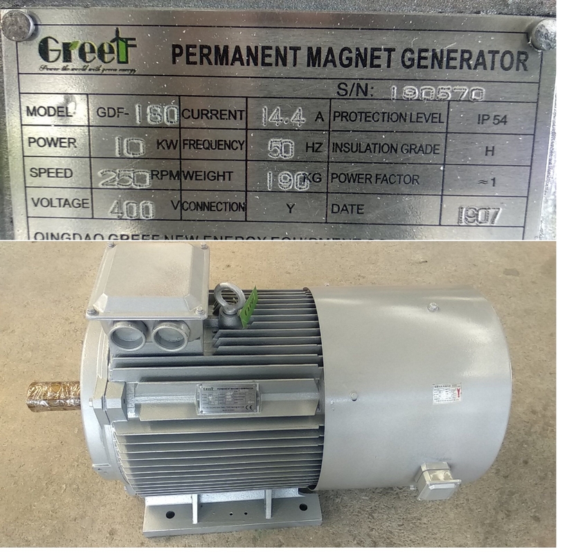 3 fase 220V 380V basso velocità PM generatore per turbina eolica 50KW 200KW