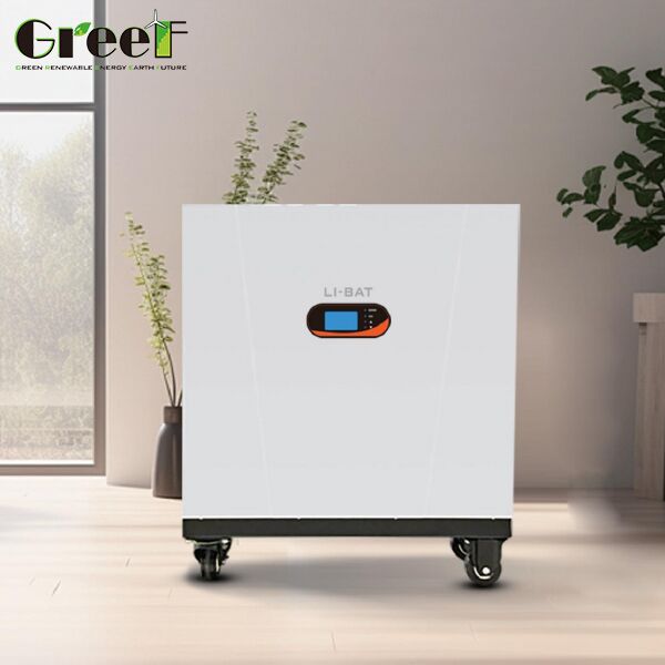 Batteria di accumulo di energia al litio con BMS integrato, oltre 6000 cicli di vita e protezione IP20 per sistemi solari, eolici e idroelettrici