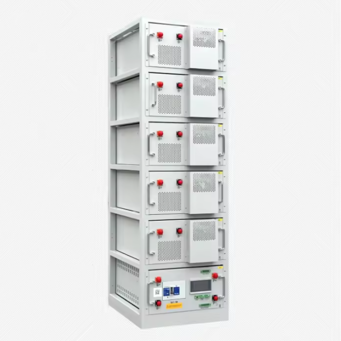 96-768V tensione di sistema Batteria al litio ad alta tensione con 6000 tempi di ciclo e protezione BMS intelligente per lo stoccaggio dell'energia industriale