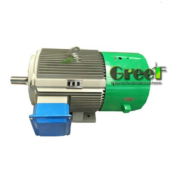 Generatore di magneti permanenti a corrente alternata a 3 fasi a fuso elettromagnetico NdFeB a filo orizzontale per la generazione di energia industriale 500W-5000kW
