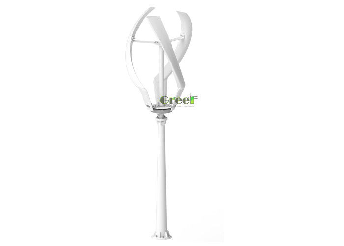 3 turbine eoliche ad asse verticale con pale in FRP ≤20db Rumore Velocità del vento di sicurezza 50m/s