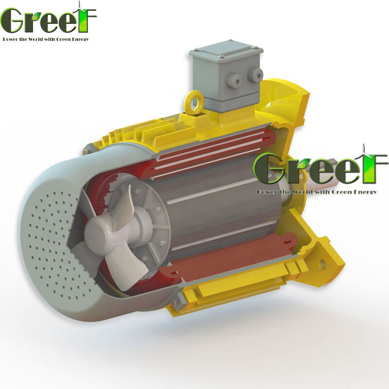 Motore a magnete permanente senza spazzole da 750w a 5Mw offrendo una gamma di velocità da 750 a 3000 giri al minuto Ideale per sistemi e motori energetici