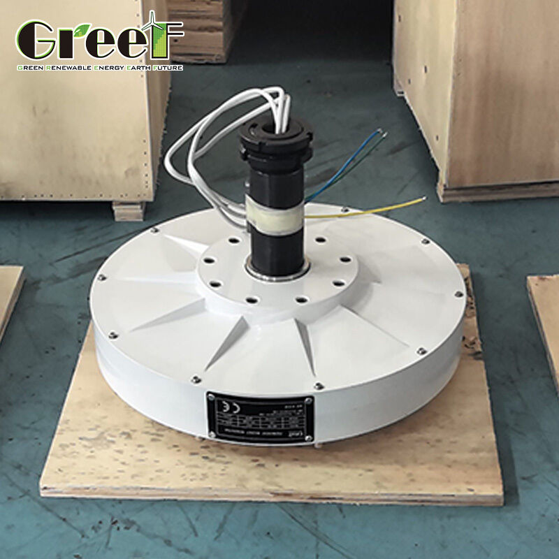 Struttura durevole 8X Generatore a magnete permanente senza nucleo con coppia di avvio bassa <0,1 N.M e efficienza superiore all'85%