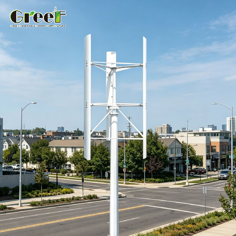 48V/96V/220V/380V Option Voltage Vertical Axis Wind Turbine with IP54 Protection and 2 M/s Cut-in Wind Speed