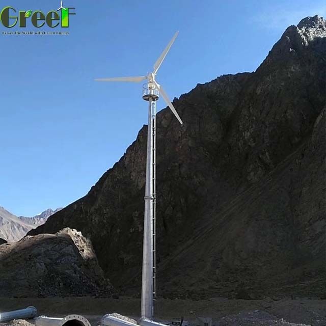 Turbina eolica orizzontale 20KW del passo del legame di griglia di energia del mulino a vento per la casa