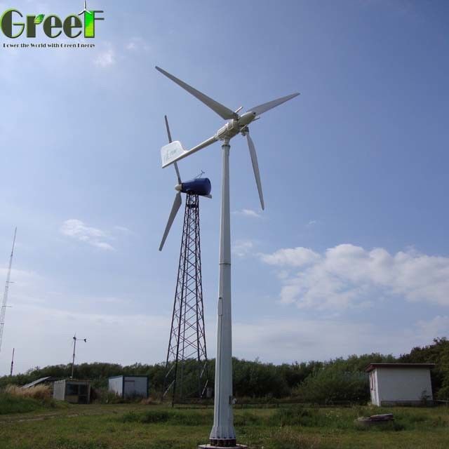SWT 5kw 10kw Turbina eolica a controllo di passo con batteria LiFePO4 per sistema energetico ecologico