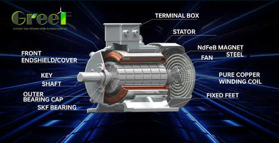 Generatore a magnete permanente a basse rotazioni su misura 5kw 10kw 50kw 200kw con garanzia di 3 anni